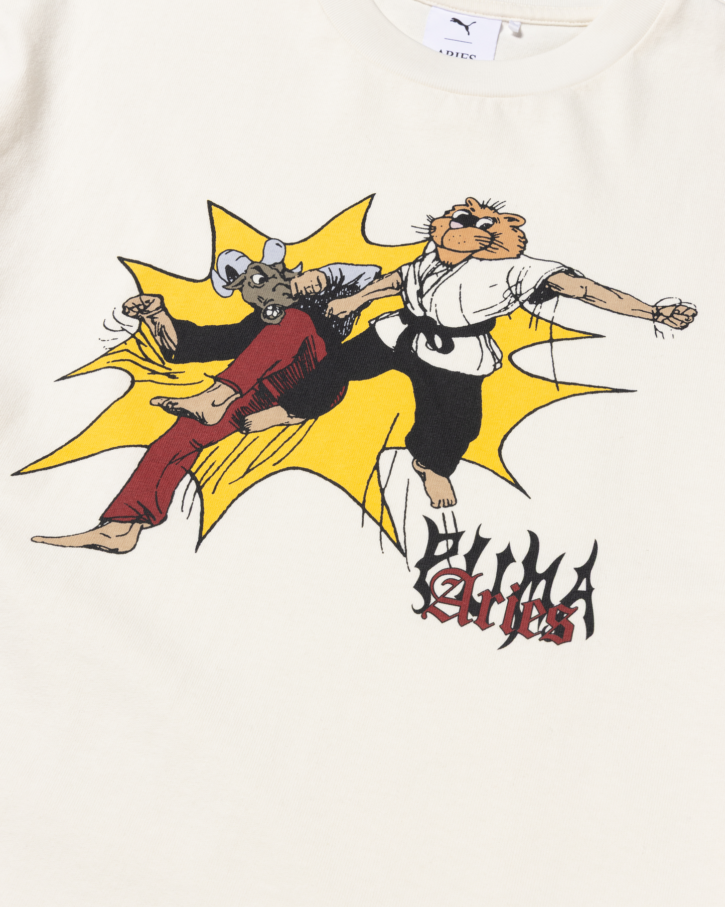 puma x aries fighter ss tee