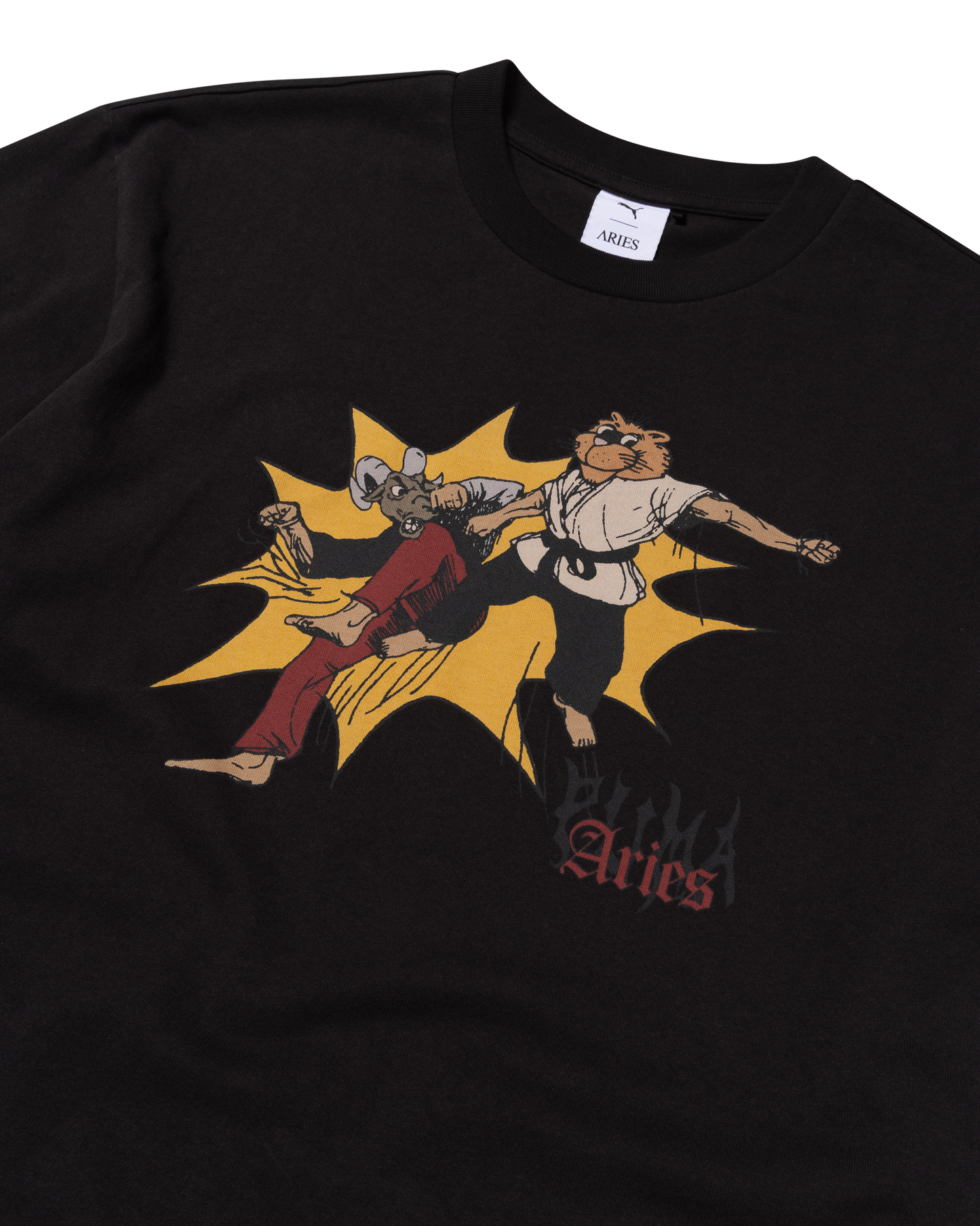 puma x aries fighter ss tee