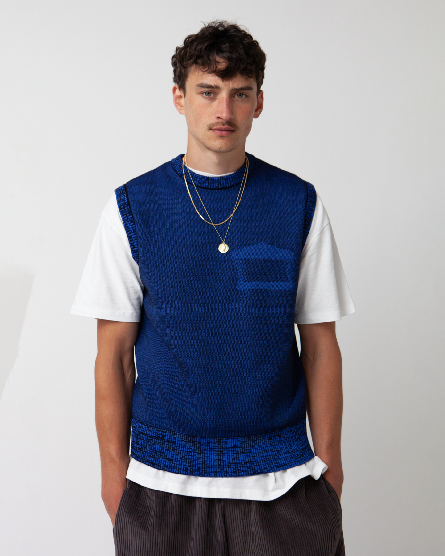 Glitch Temple Knit Vest