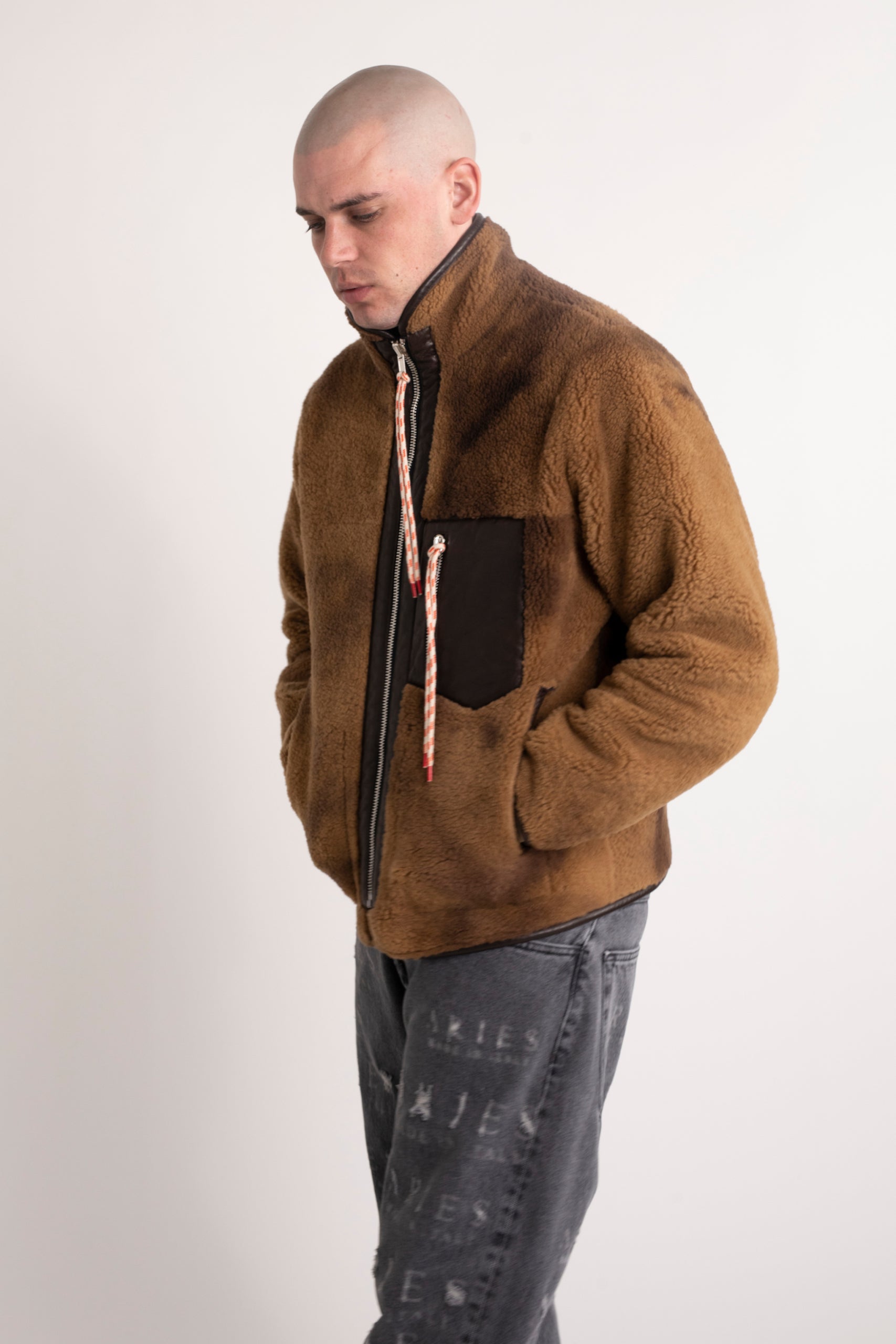 画像をギャラリービューアに読み込む, Tech Sheepskin Jacket