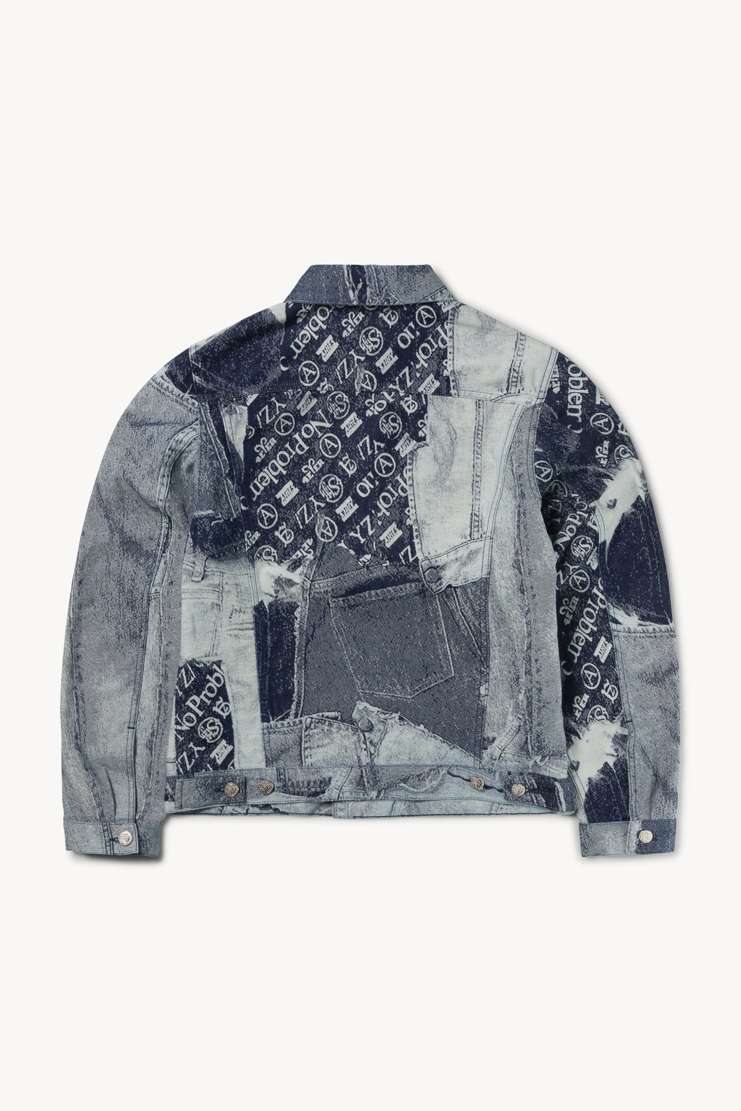 Patchwork Jacquard Trucker Jacket