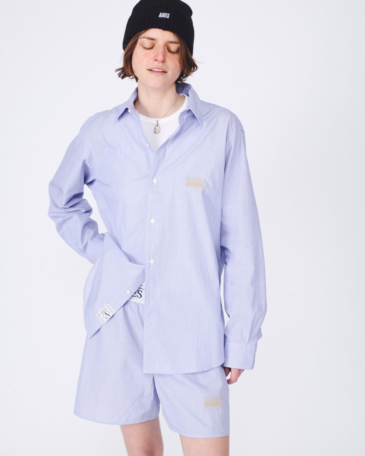 Stripe Poplin Classic Shirt