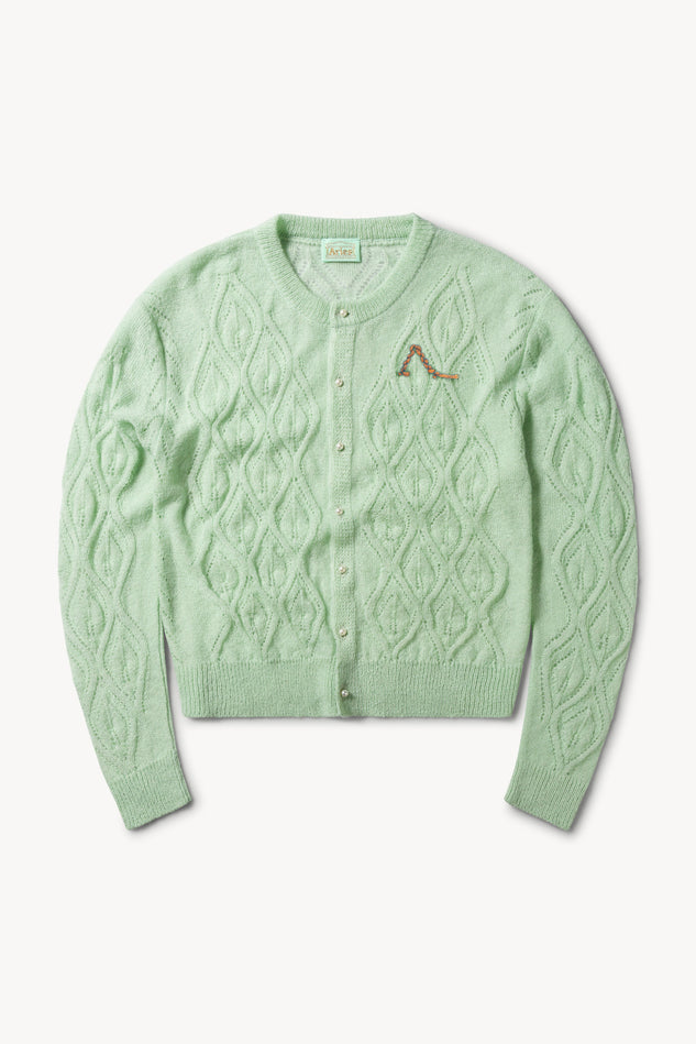 Lace and Leaf Knit Cardigan