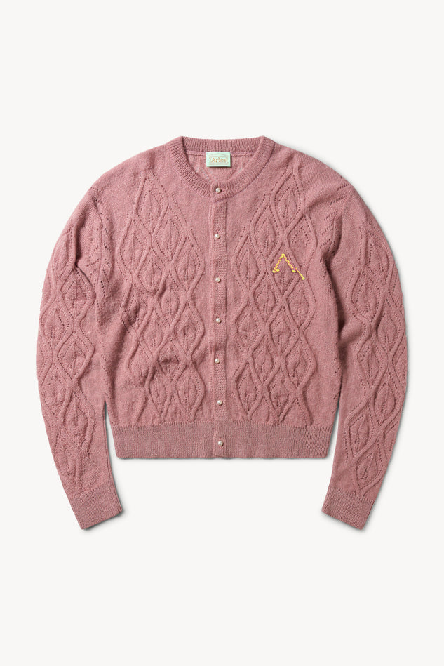 Lace and Leaf Knit Cardigan