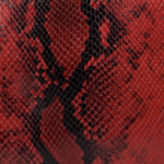 Snake Print Leather Mazzo Belt