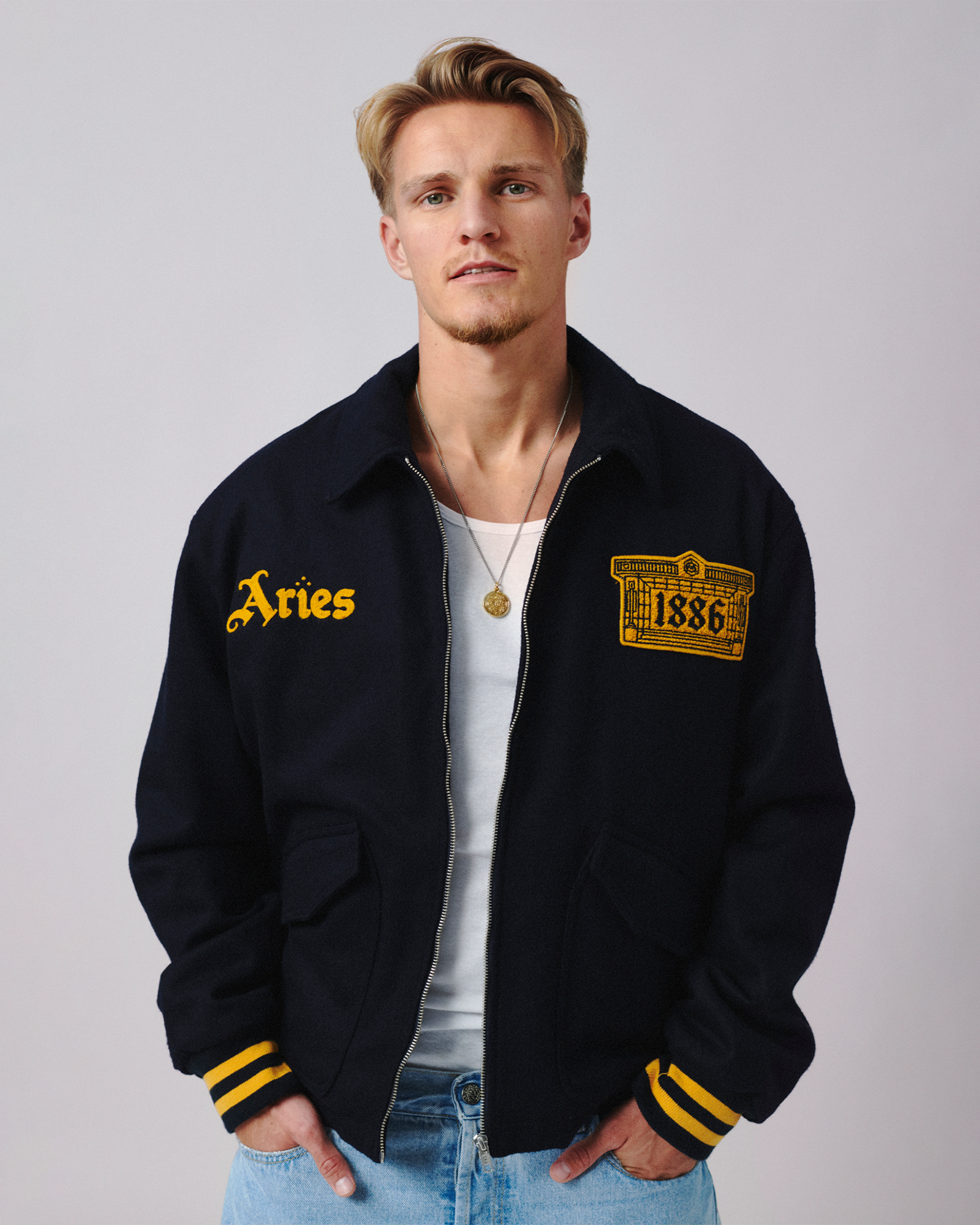 Arsenal × Aries Wool Bonber Jacket Arsenal × Aries Wool Bonber Jacket