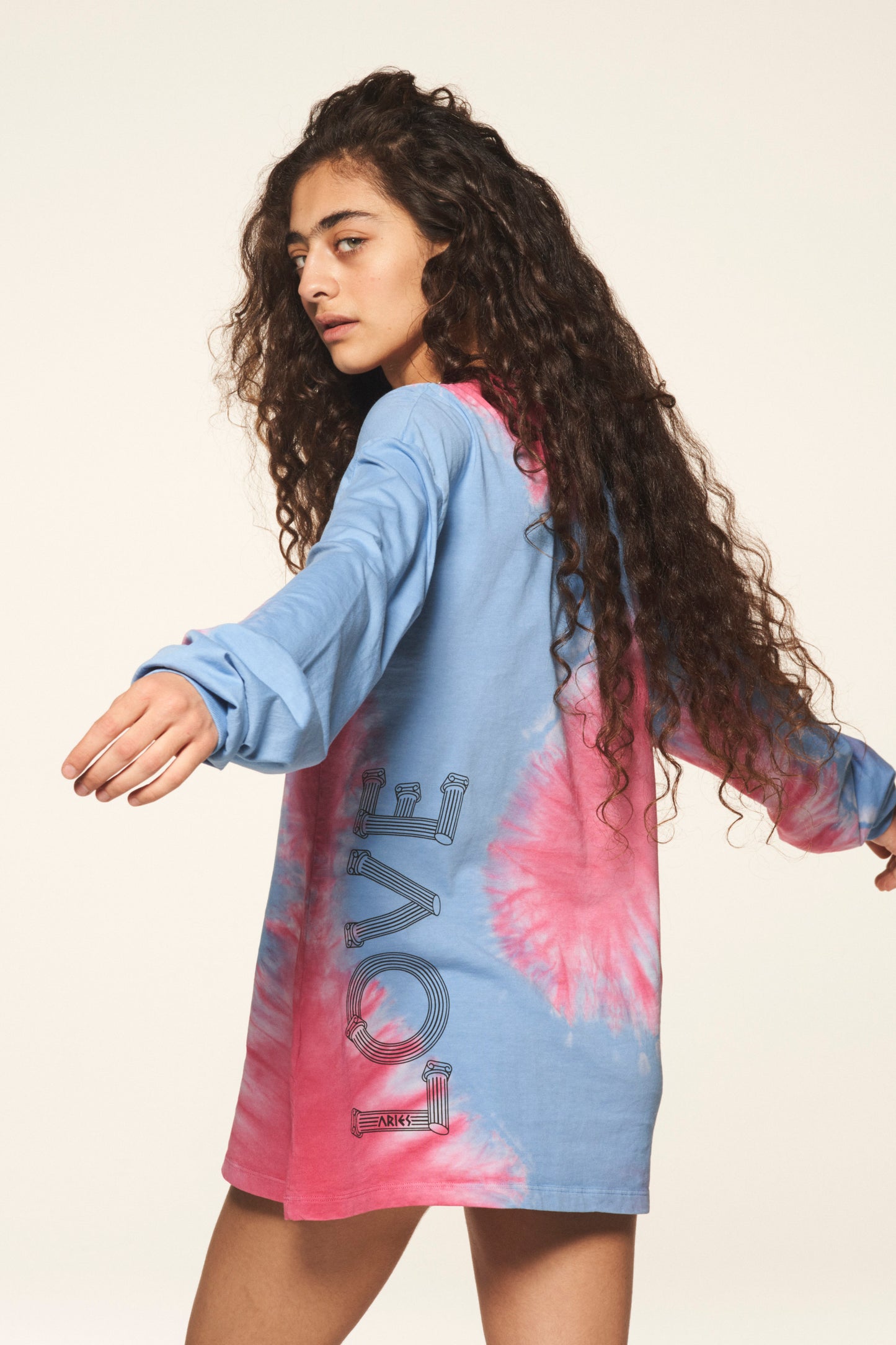 Aries x Love Clouds Tie Dye LS Tee