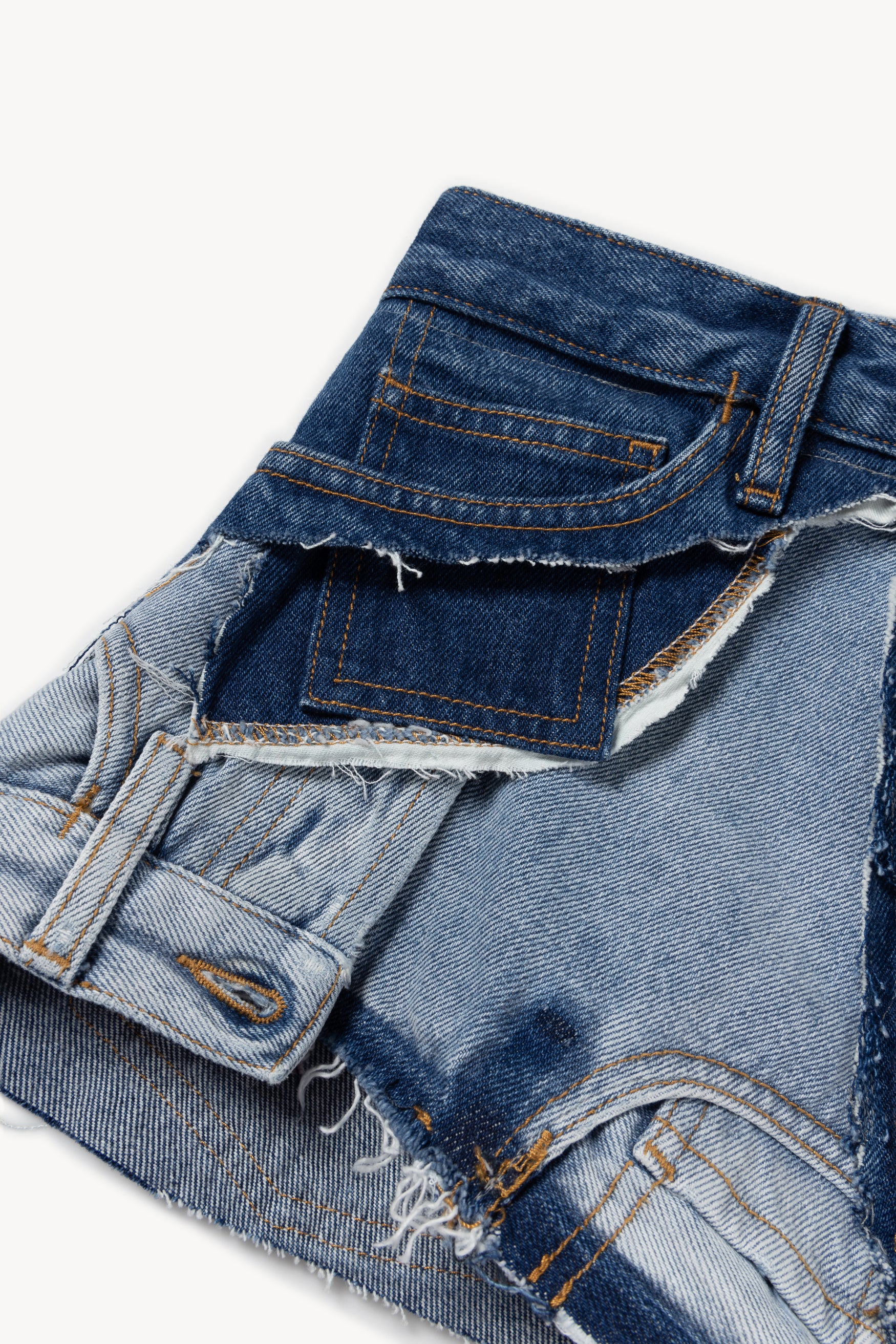 Load image into Gallery viewer, Reworked Denim Hotpants