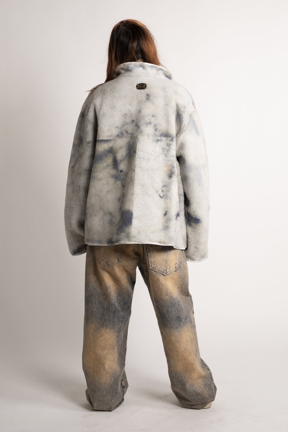 Tie Dye Sheepskin Jacket