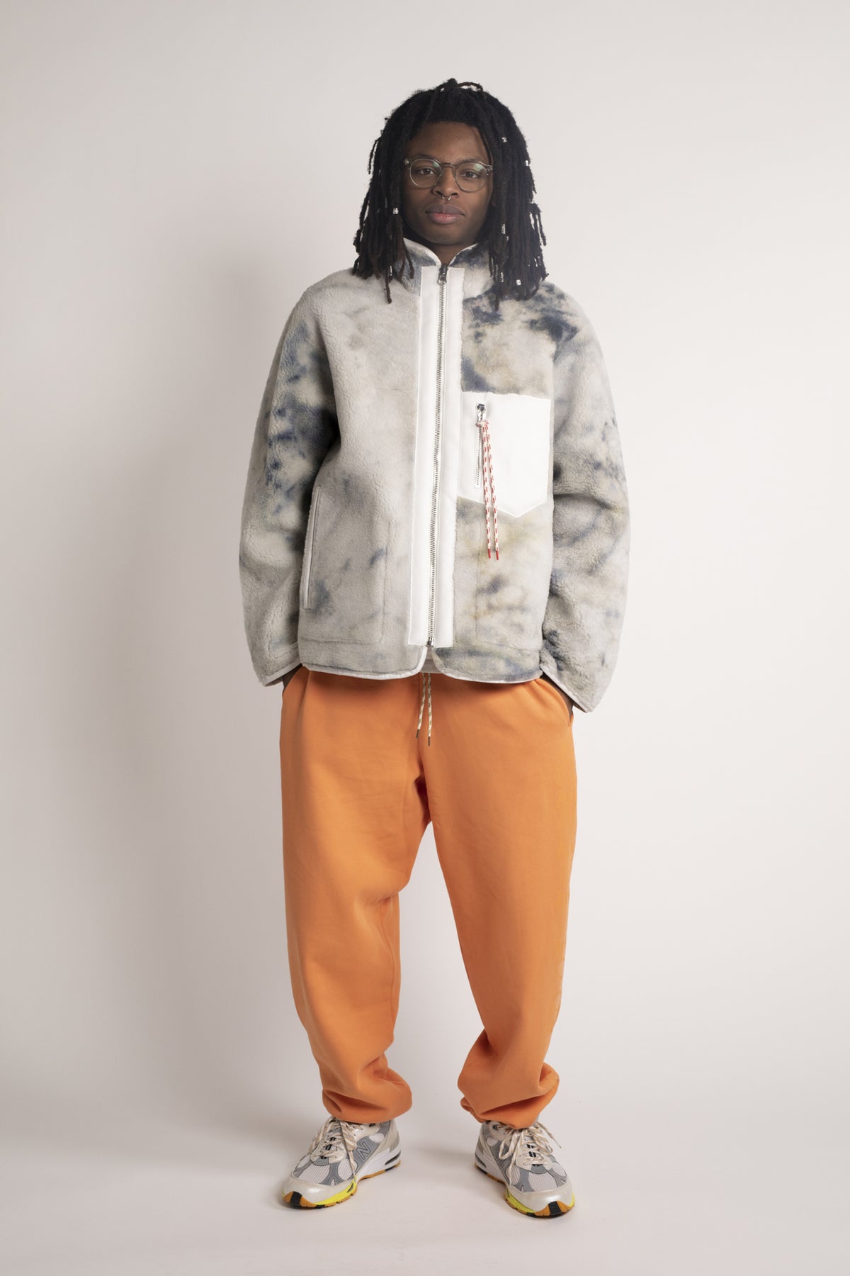 Tie Dye Sheepskin Jacket