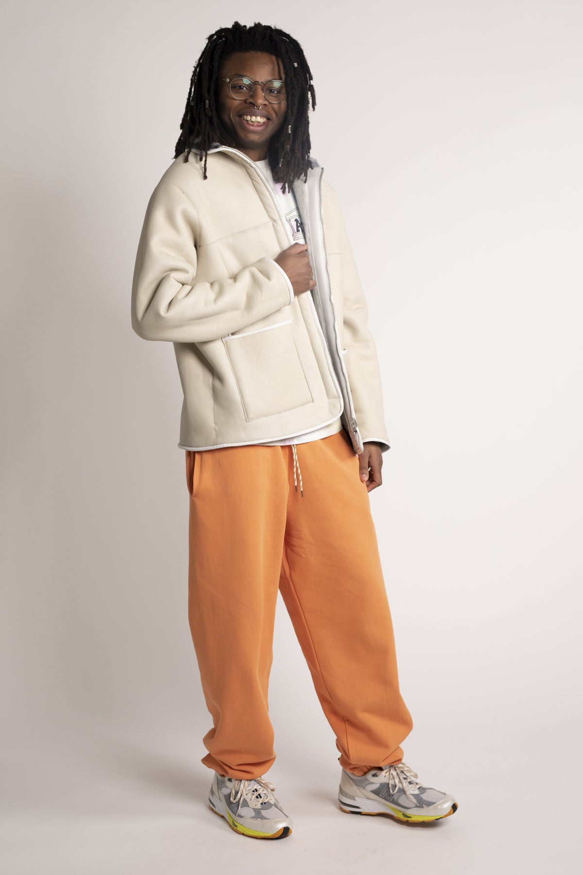 Tie Dye Sheepskin Jacket