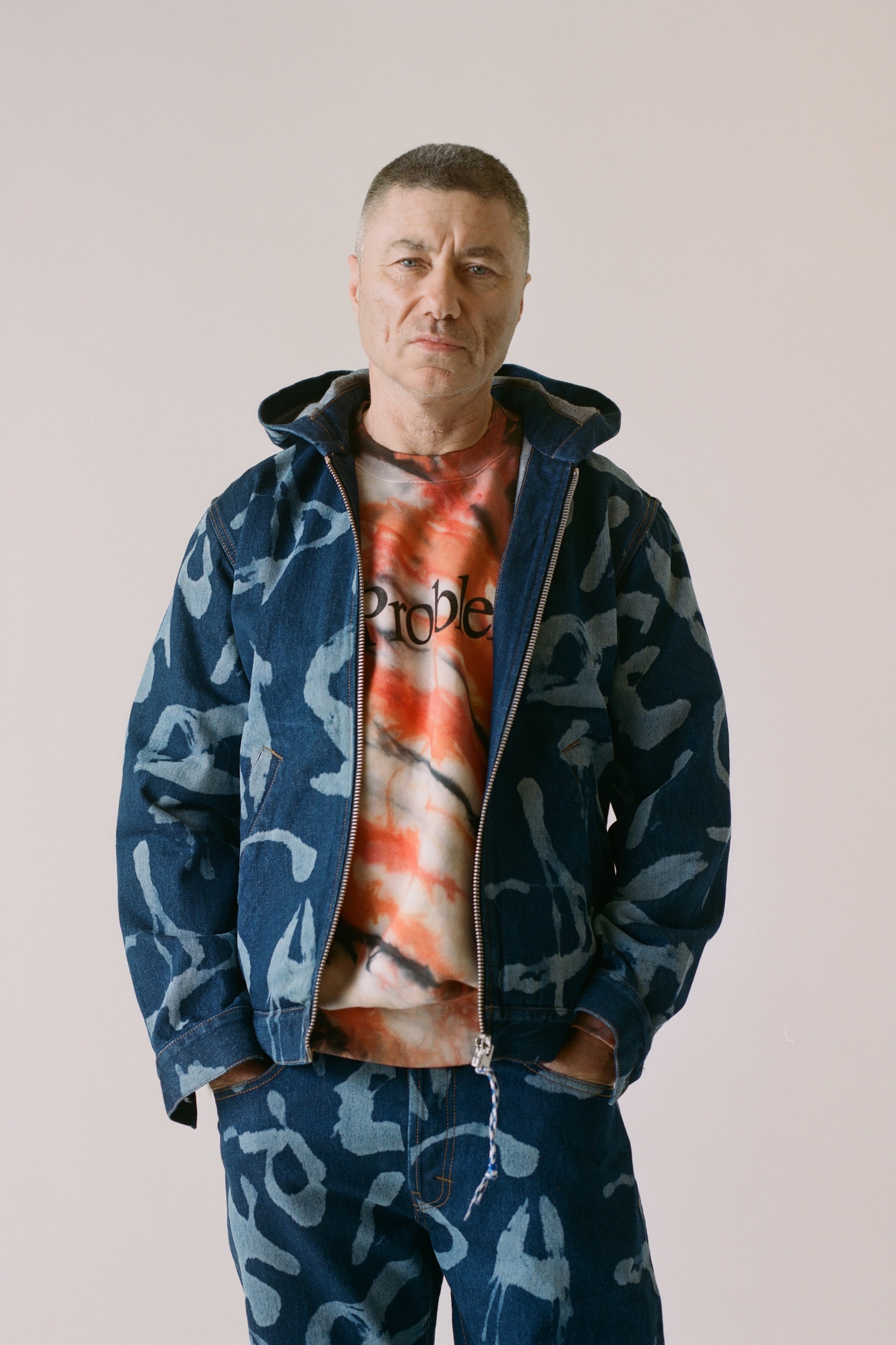 Load image into Gallery viewer, Tiger Dye No Problemo Sweatshirt