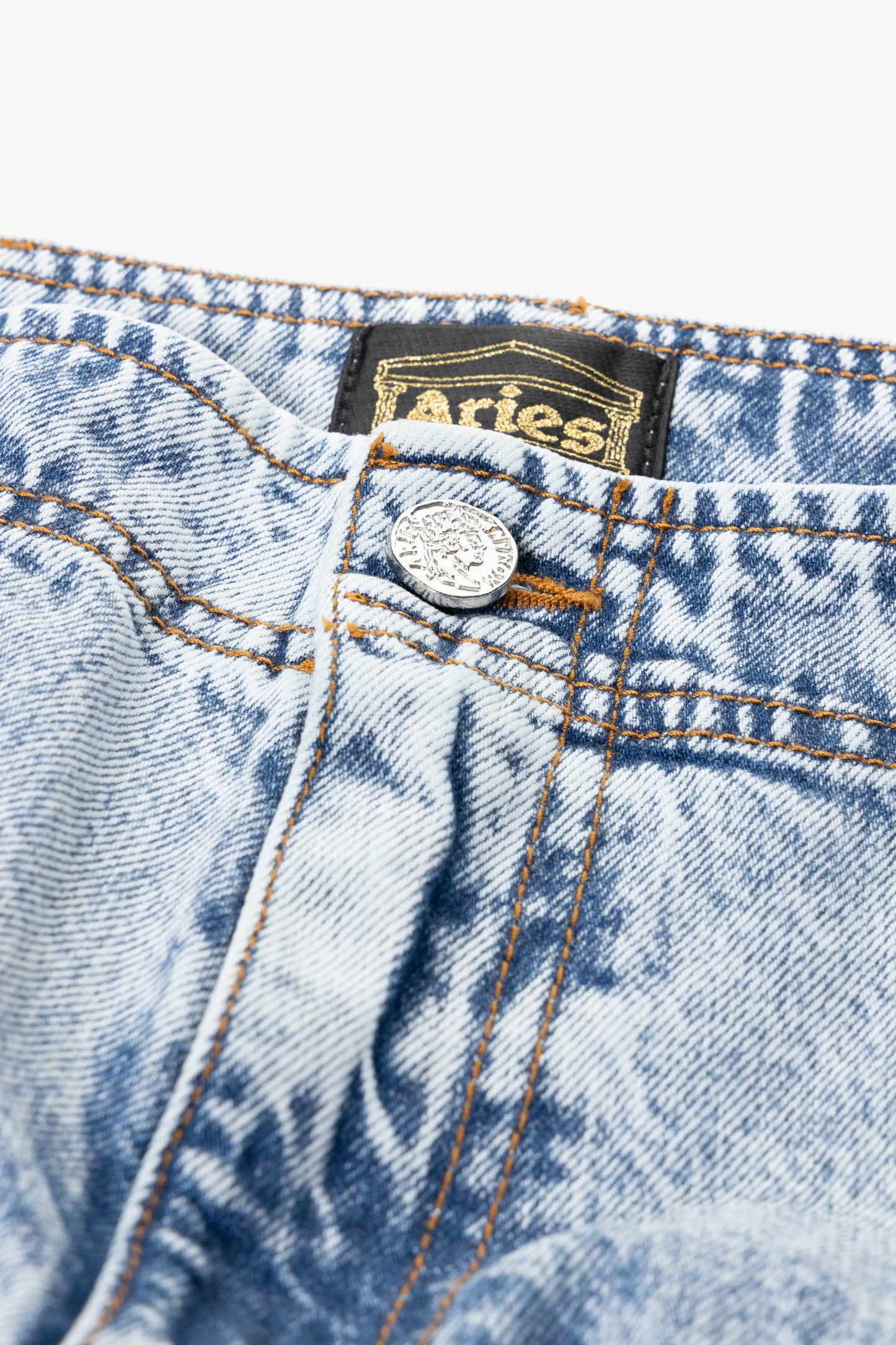 Acid Wash Low Rise Cargo Pant