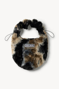 Fur/Nylon Reversible Cave Bag