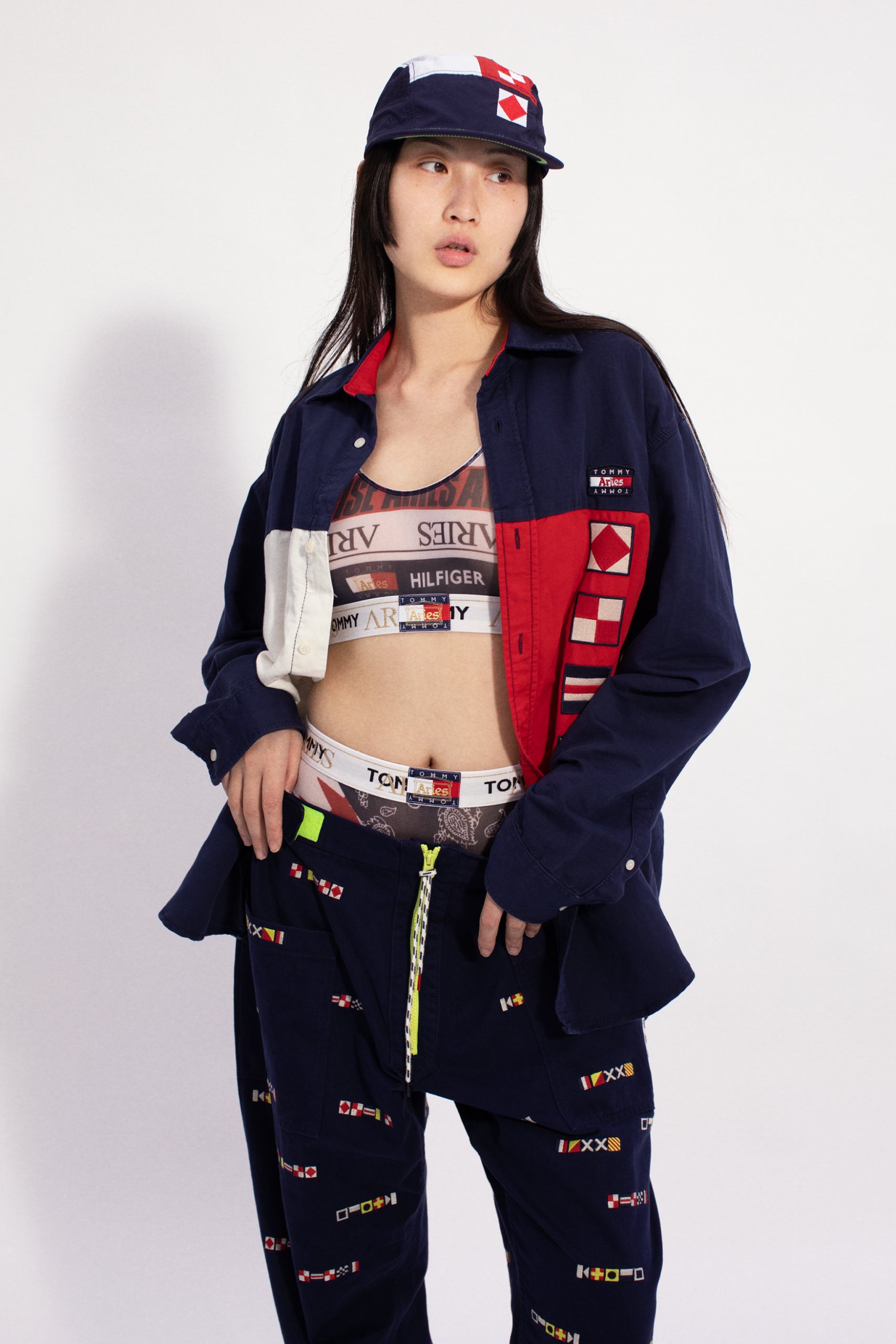 Load image into Gallery viewer, Tommy x Aries Semaphore Walking Pant