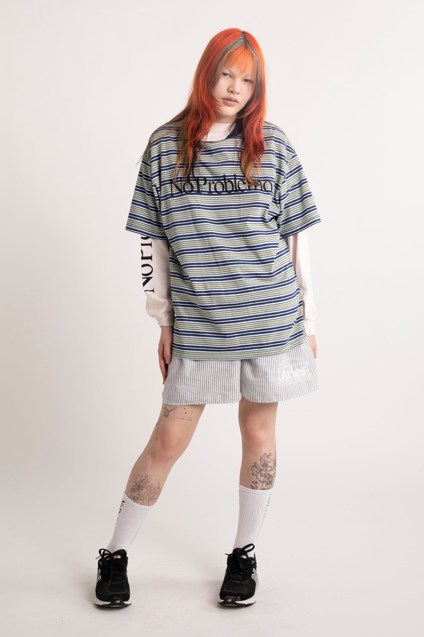 画像をギャラリービューアに読み込む, Stripe No Problemo SS Tee