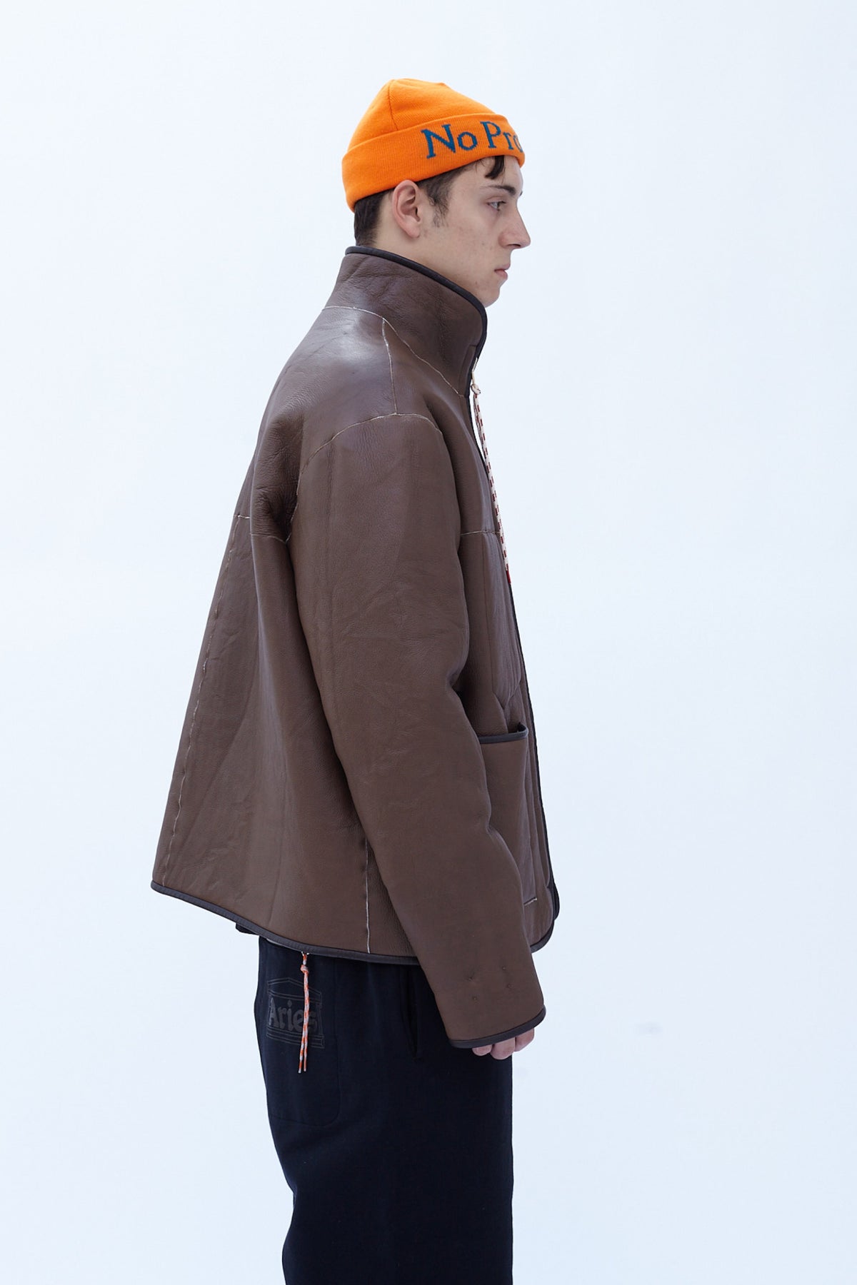 Tie Dye Sheepskin Tech Jacket