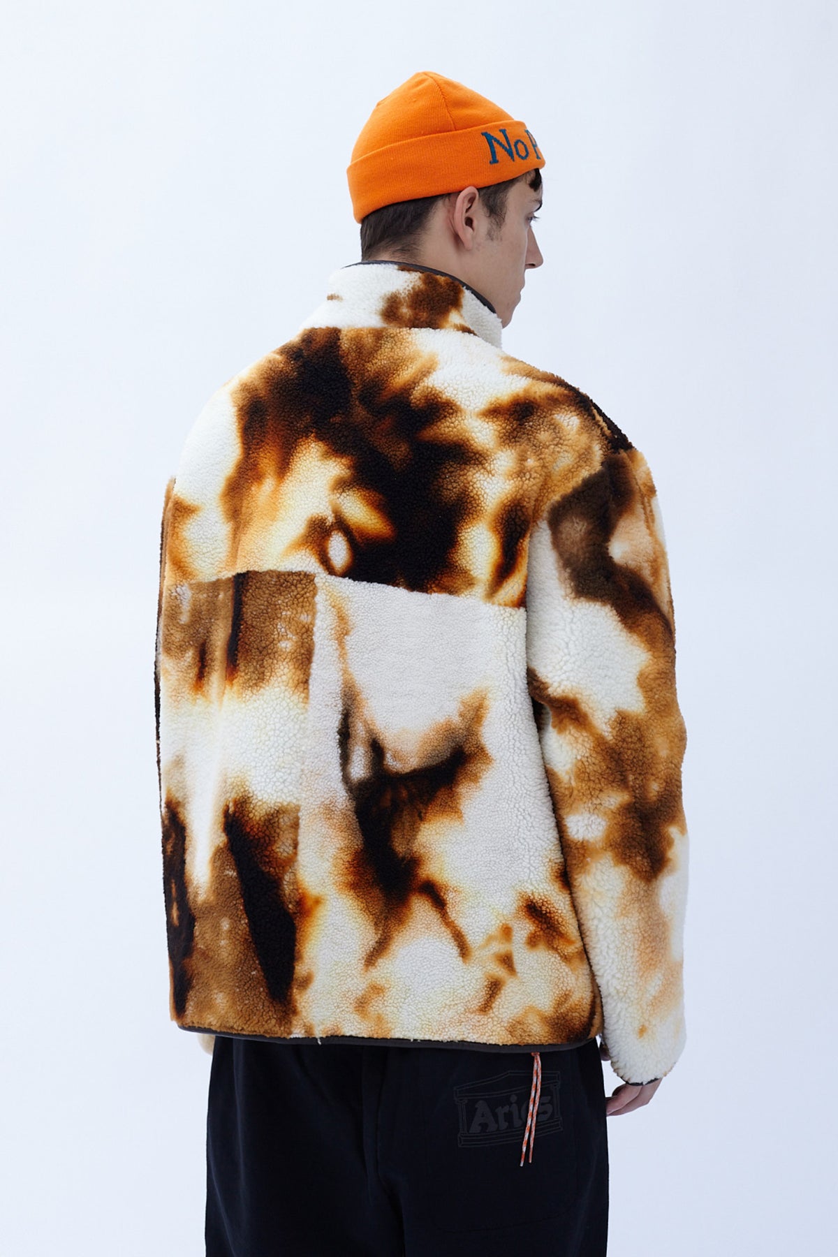 Tie Dye Sheepskin Tech Jacket