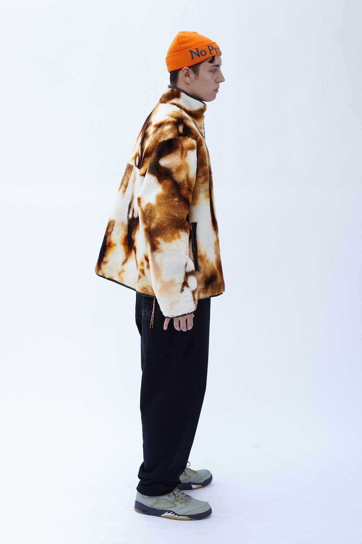 Tie Dye Sheepskin Tech Jacket