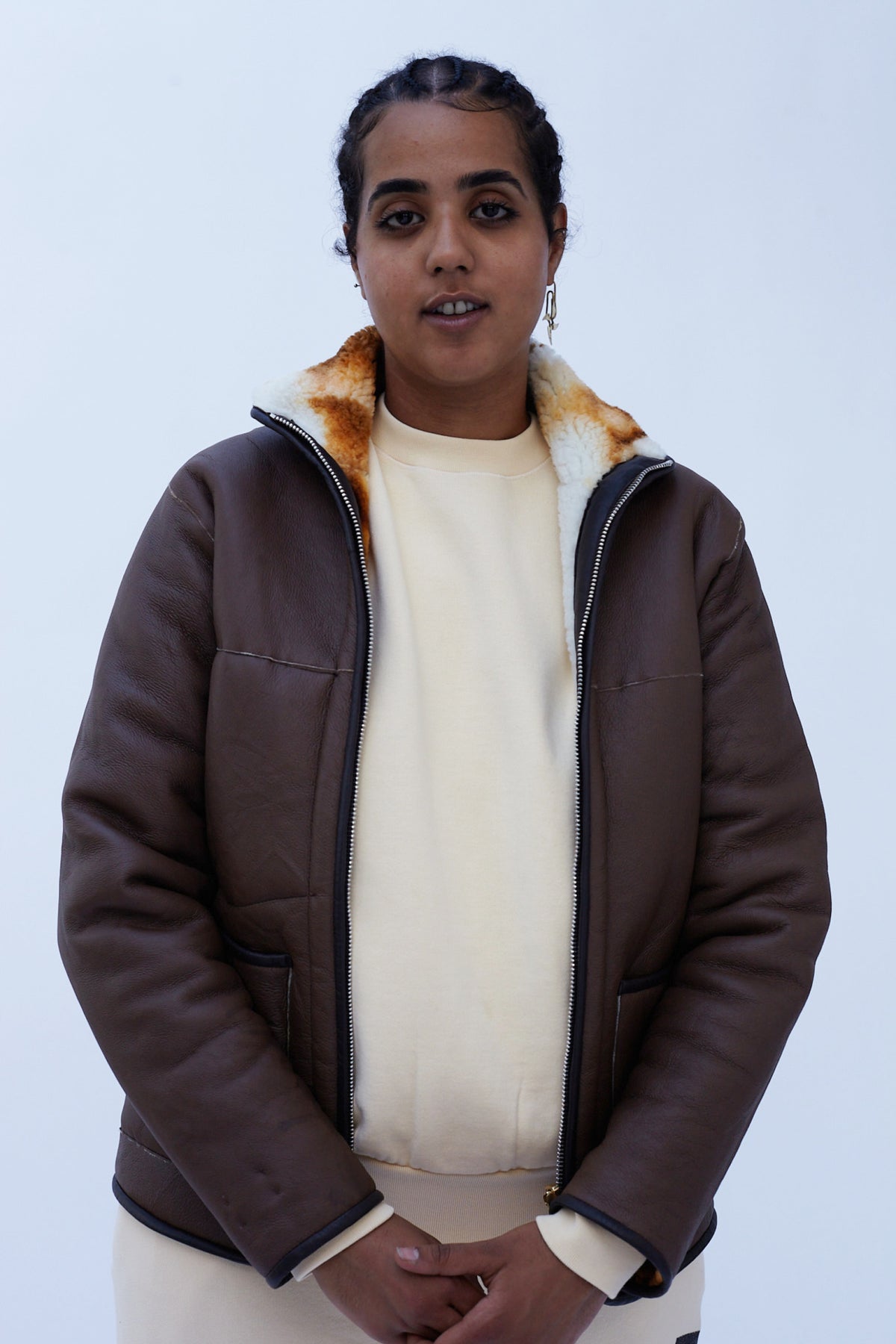 Tie Dye Sheepskin Tech Jacket