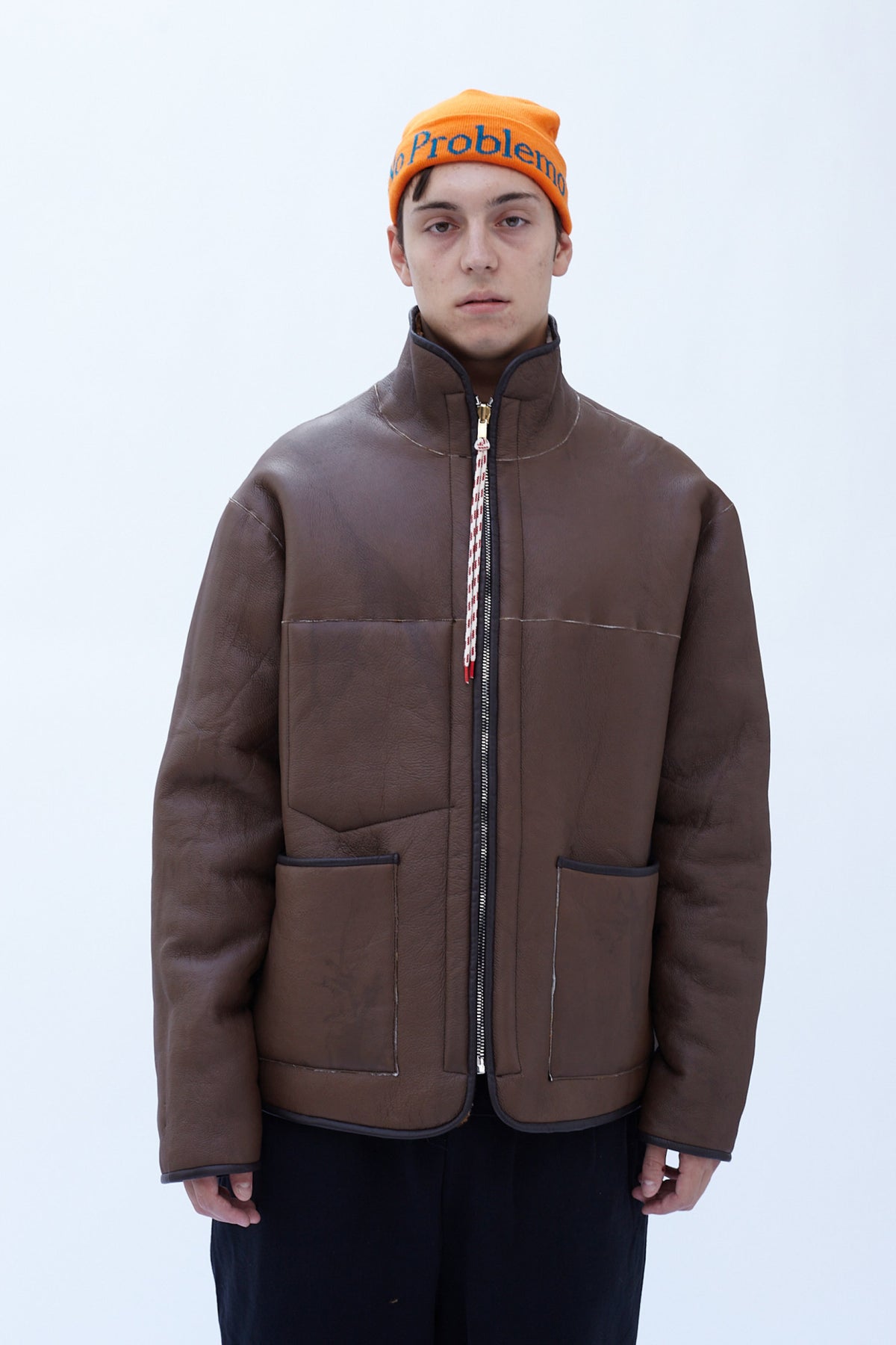 Tie Dye Sheepskin Tech Jacket