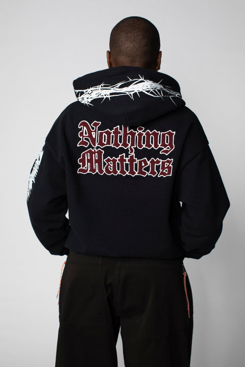 Nothing Matters Embroidered Hoodie