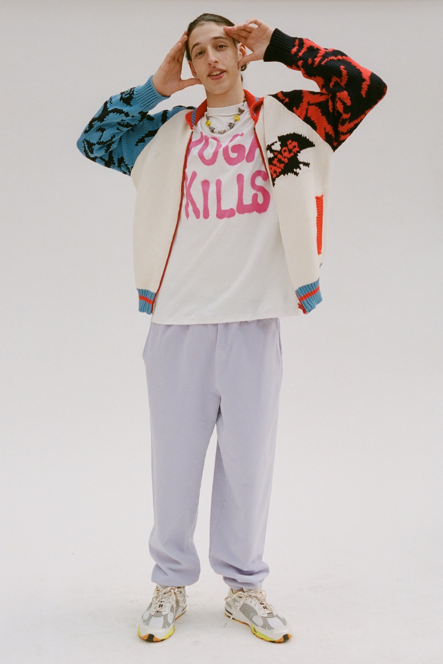 Load image into Gallery viewer, Pterodactyl Varsity Knit Jacket