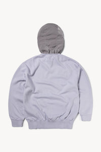 Nylon Hybrid Hooded Sweatshirt