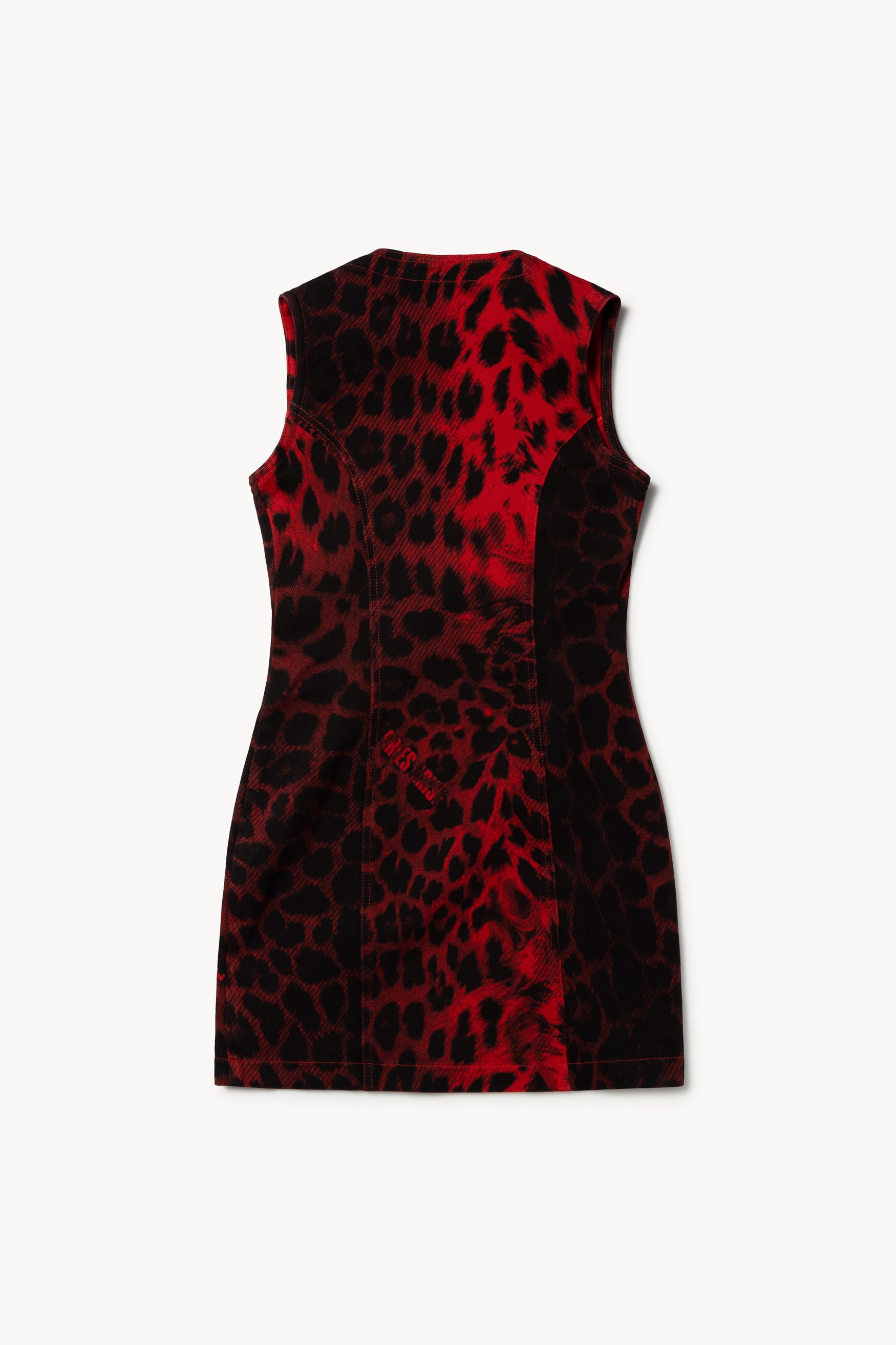 画像をギャラリービューアに読み込む, Leopard Denim Mini Dress
