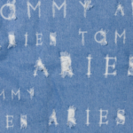 Tommy x Aries Logo Destroyed Denim Jacket