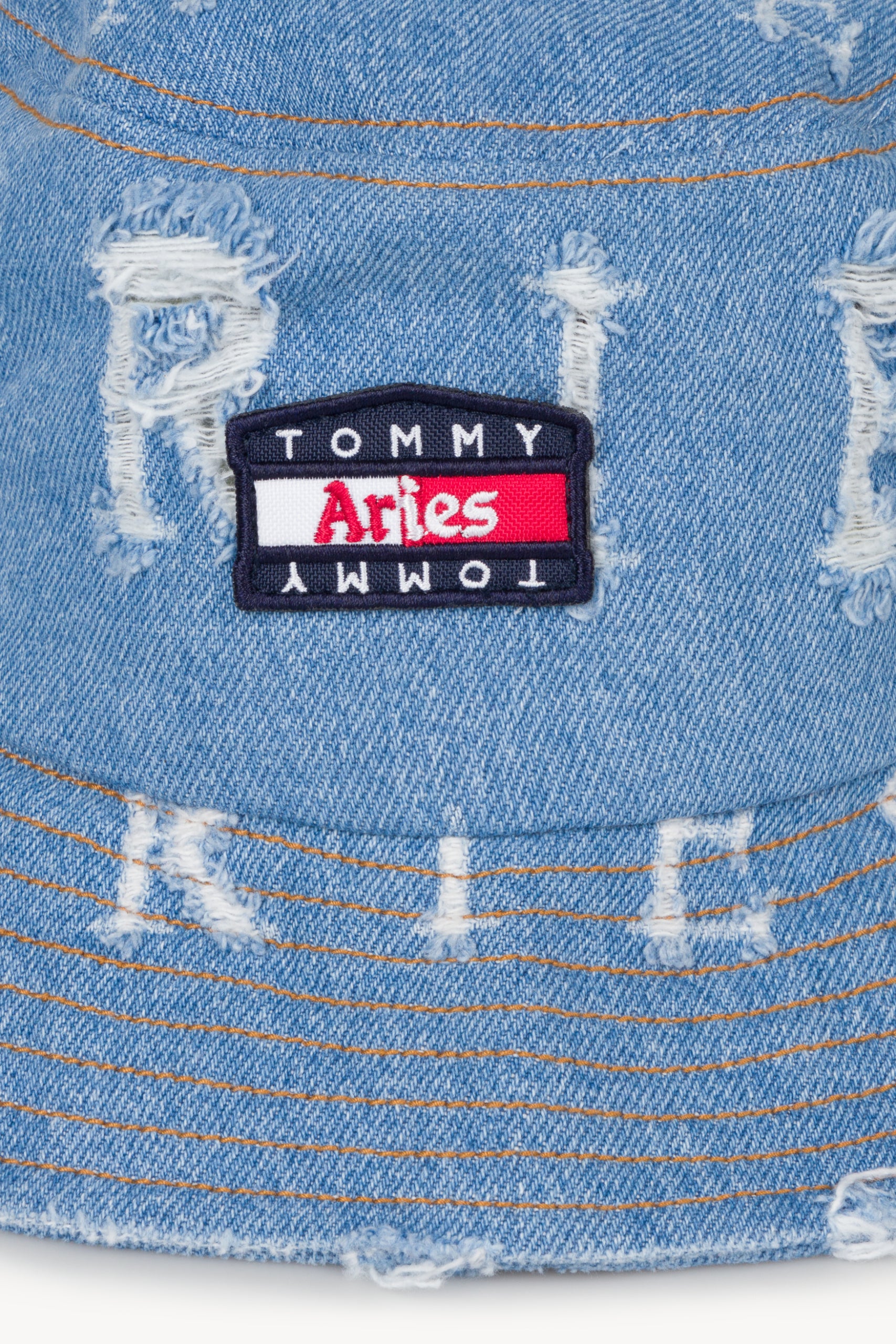 画像をギャラリービューアに読み込む, Tommy x Aries Logo Destroyed Denim Hat