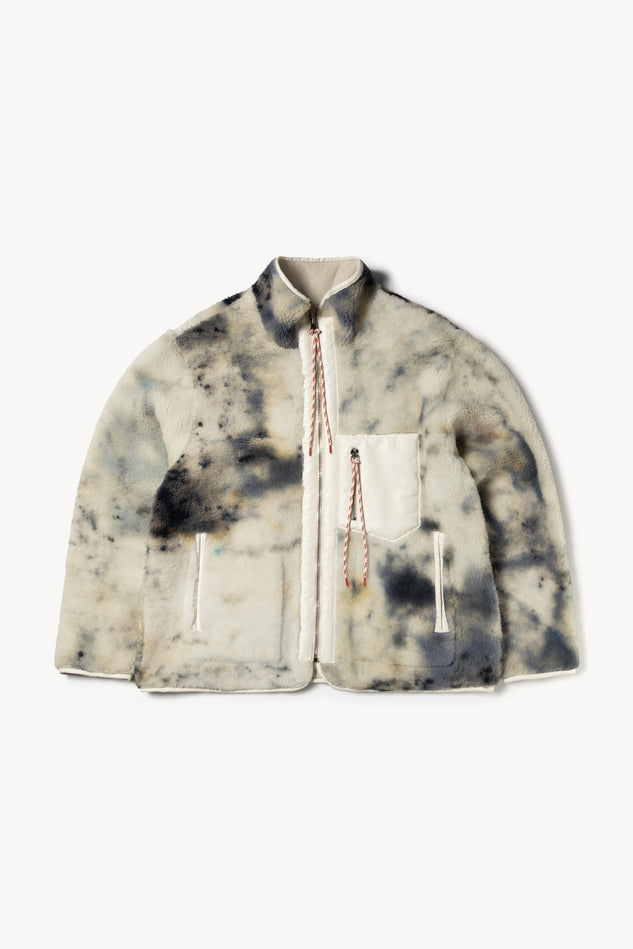Tie Dye Sheepskin Jacket