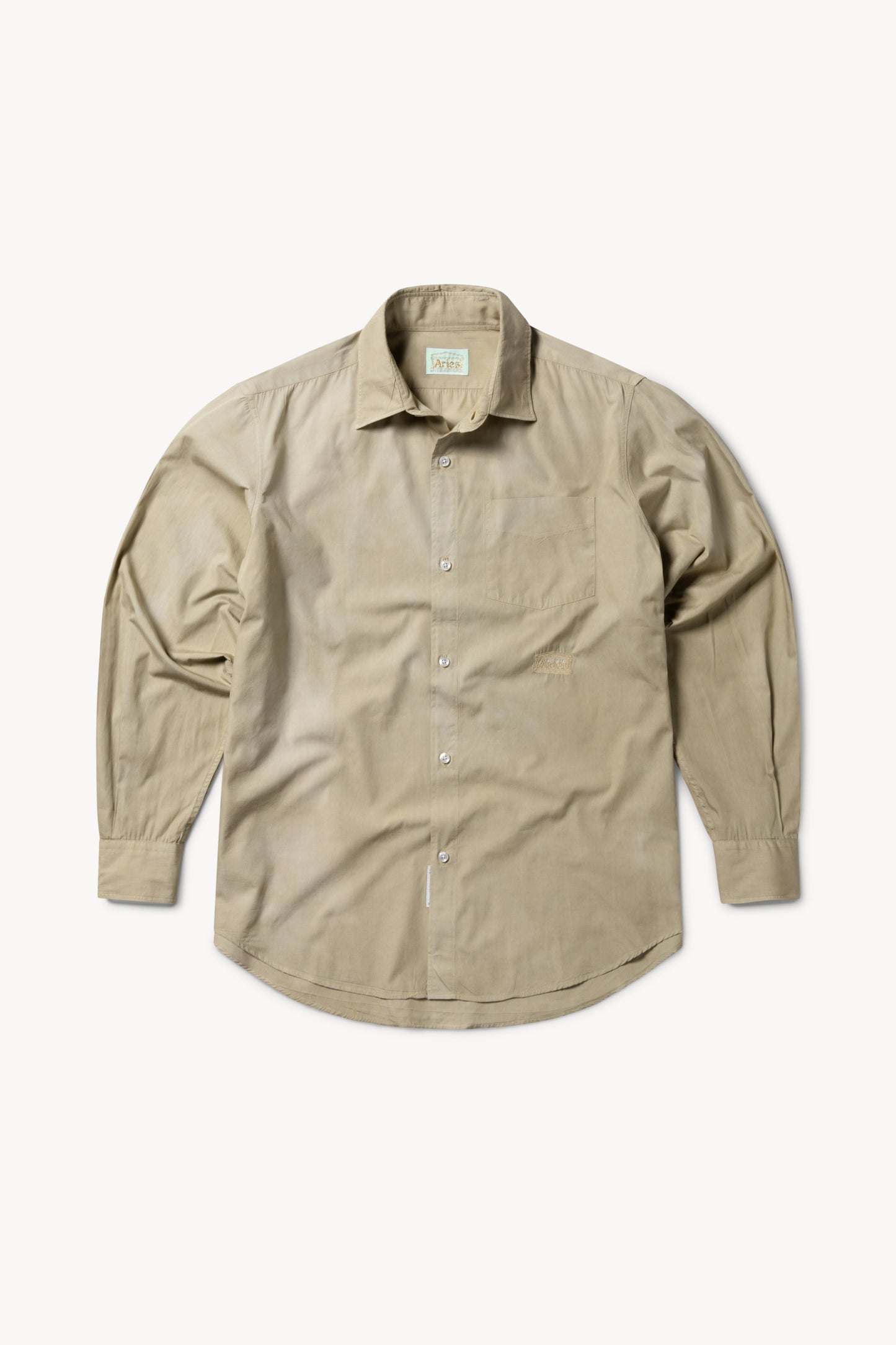 Overdyed Striped Poplin Shirt